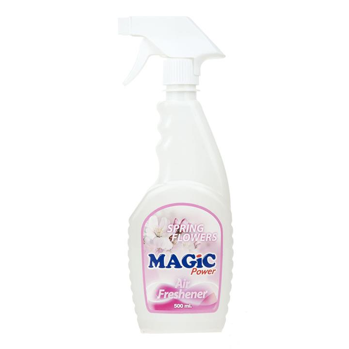 خوشبو کننده هوا مجیک پاور مدل Spring Flowers حجم 500 میلی لیتر Magic Power Spring Flowers Air Freshener 500ml